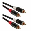 Qvs 25 ft. Dual-RCA Premium Component Audio Combo Cable RCA2A-25